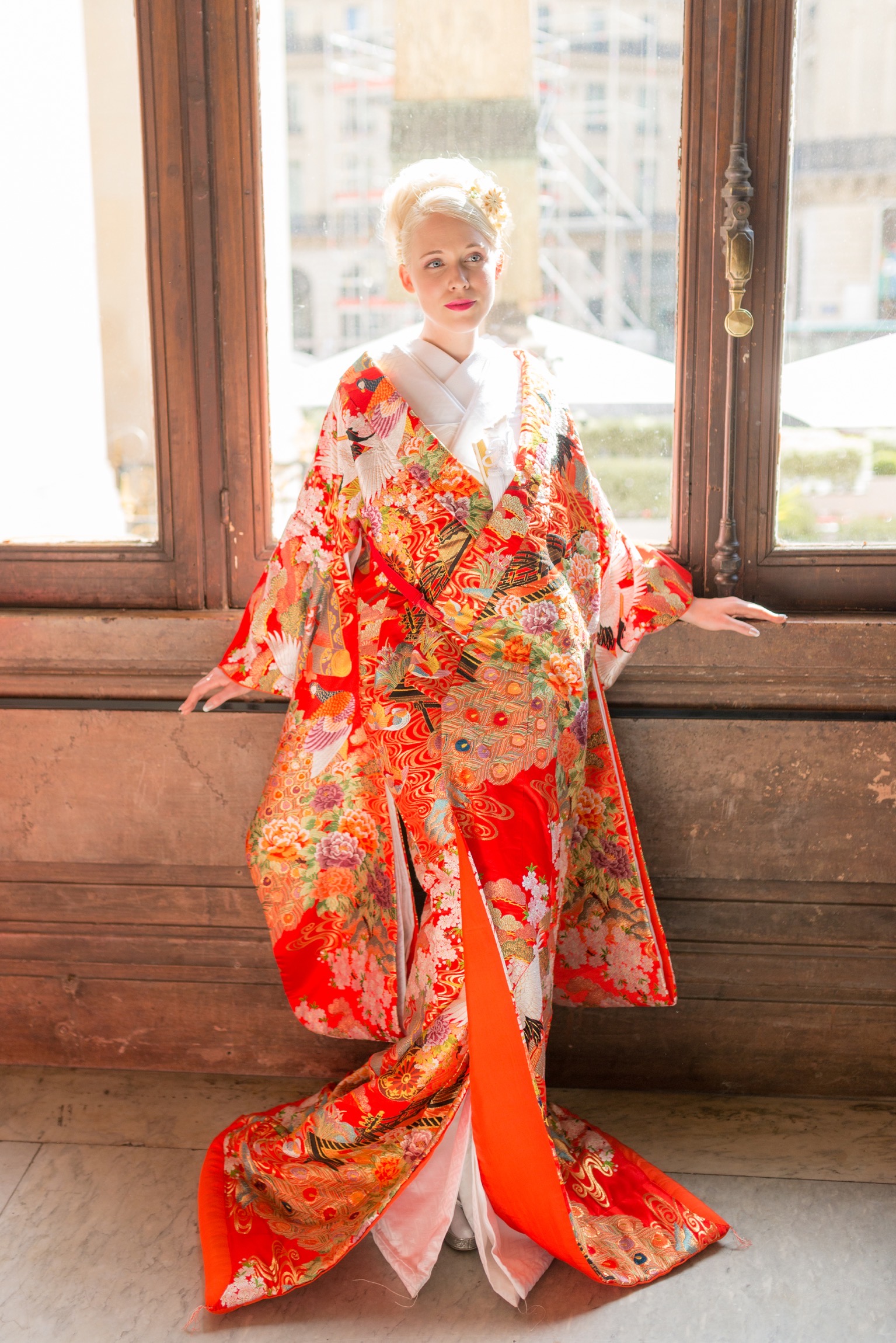 世界中で活躍するアンヌ・クレールさんをモデルに撮影