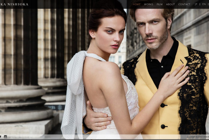 Online Portfolio Design for hair&makeup artist - CHIKA NISHIOKA