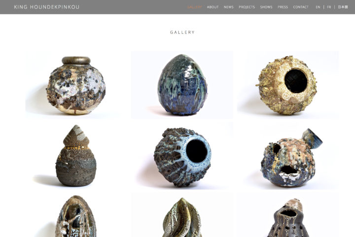 Web Design for online portfolio - KING HOUNDEKPINKOU