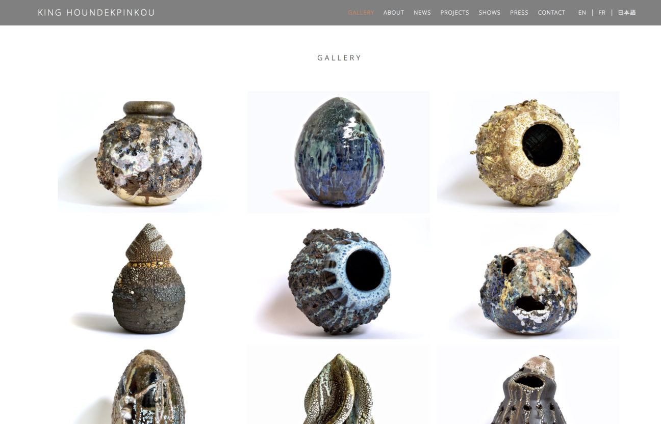 アート系ポートフォリオサイト制作・構築 – KING HOUNDEKPINKOU