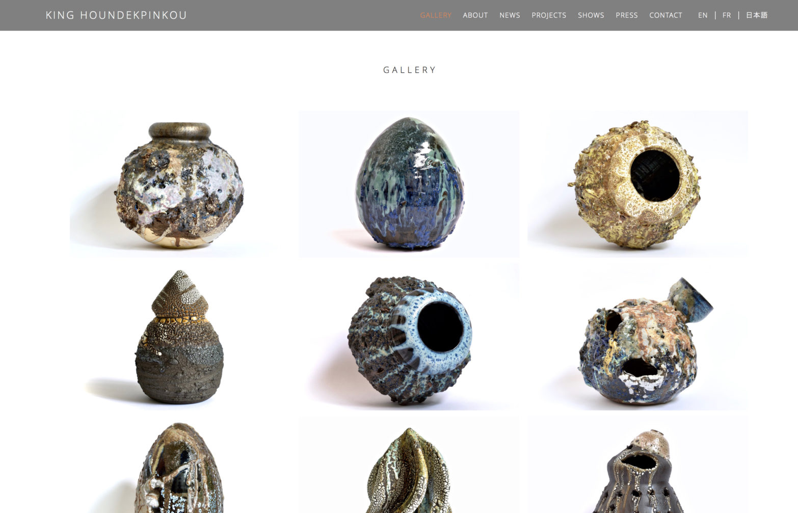 アート系ポートフォリオサイト制作・構築 – KING HOUNDEKPINKOU
