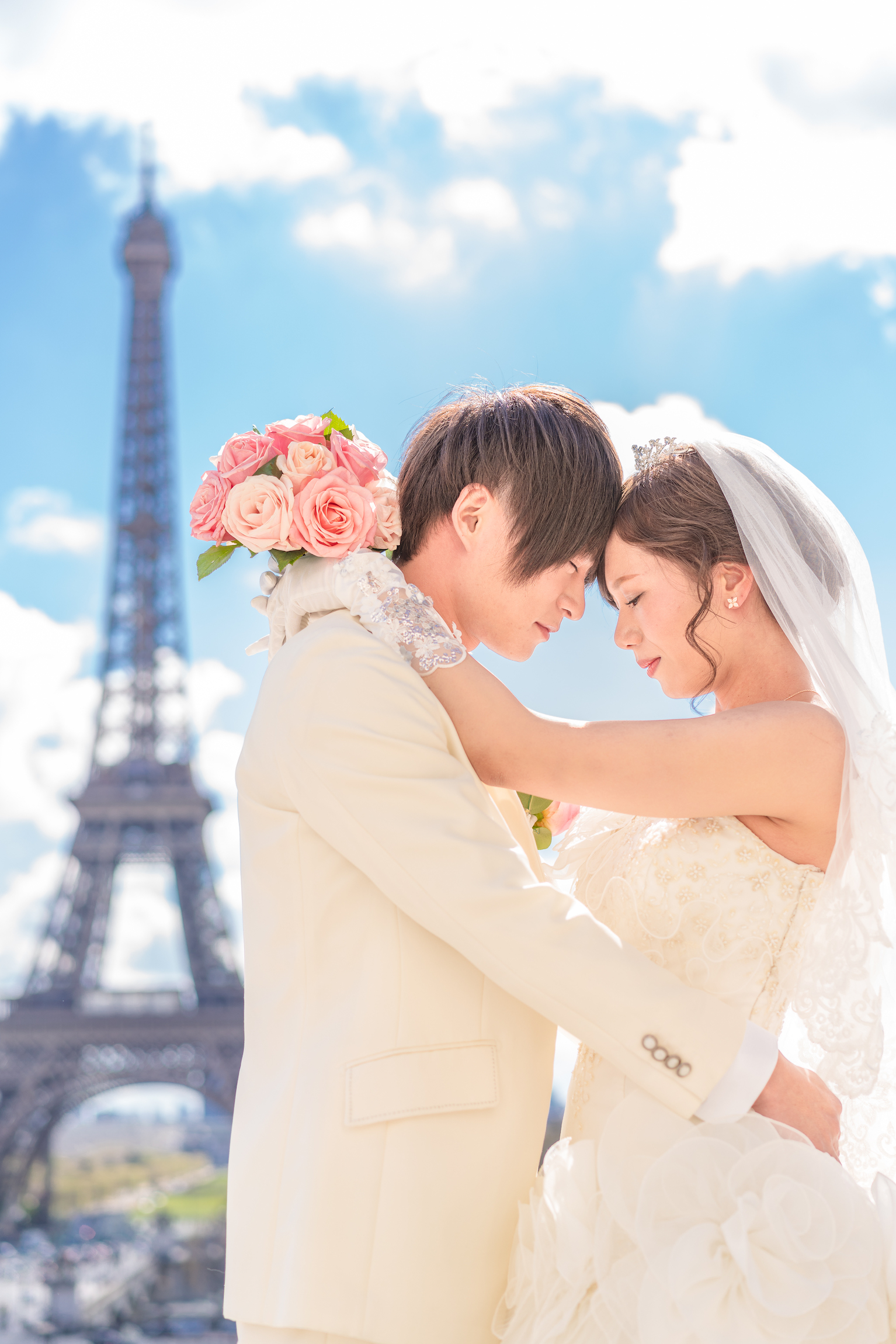 ウェディング挙式後はアメリカンチャーチ近くでフォトツアー