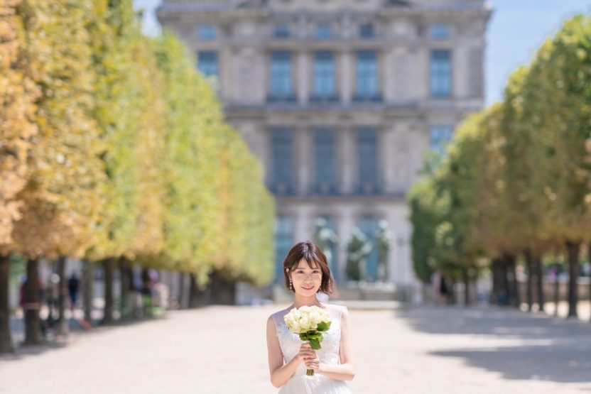パリ中心地のウェディングフォトツアー撮影スポット①