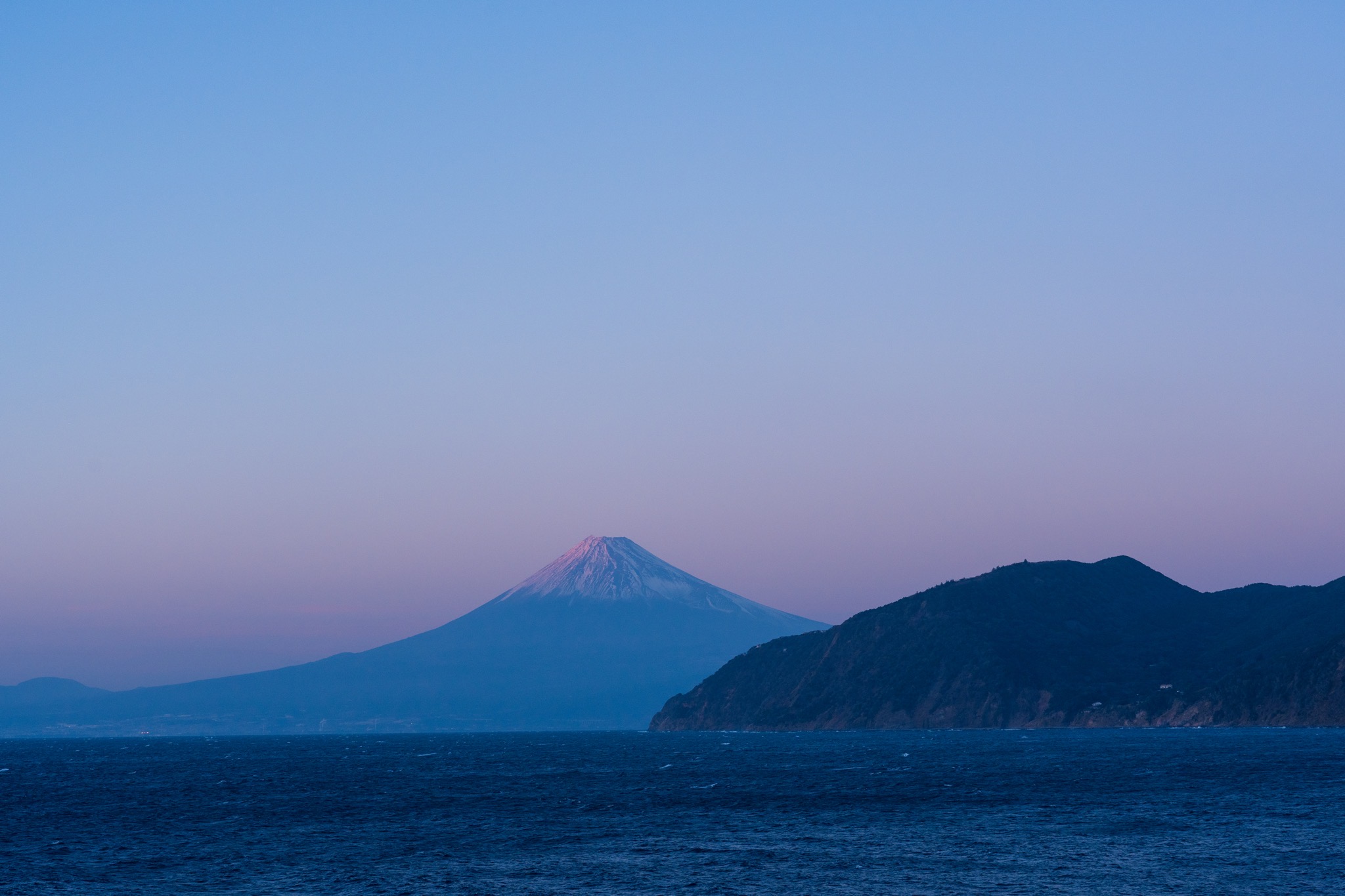 Fuji and Suruga Bay during the golden hour is fantastic!